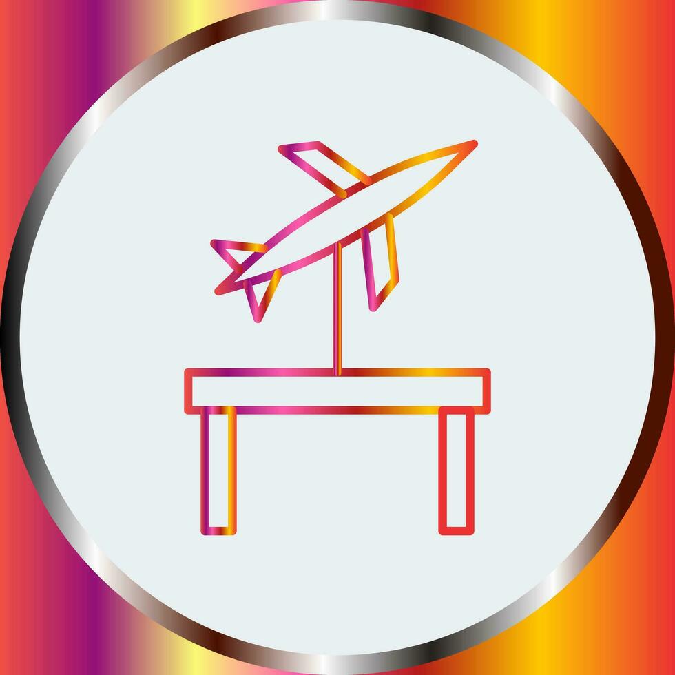 icono de vector de exhibición de jet