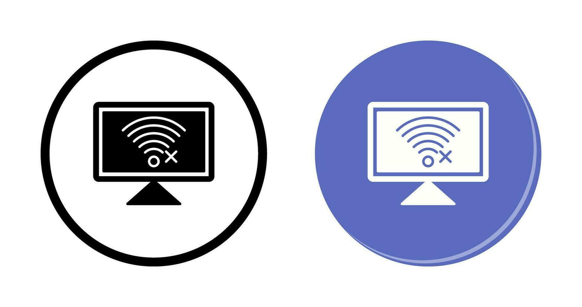 Disconnected Network Vector Icon