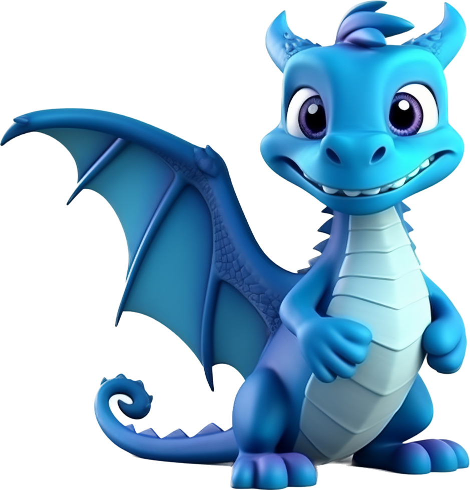 Dragon png with AI generated.