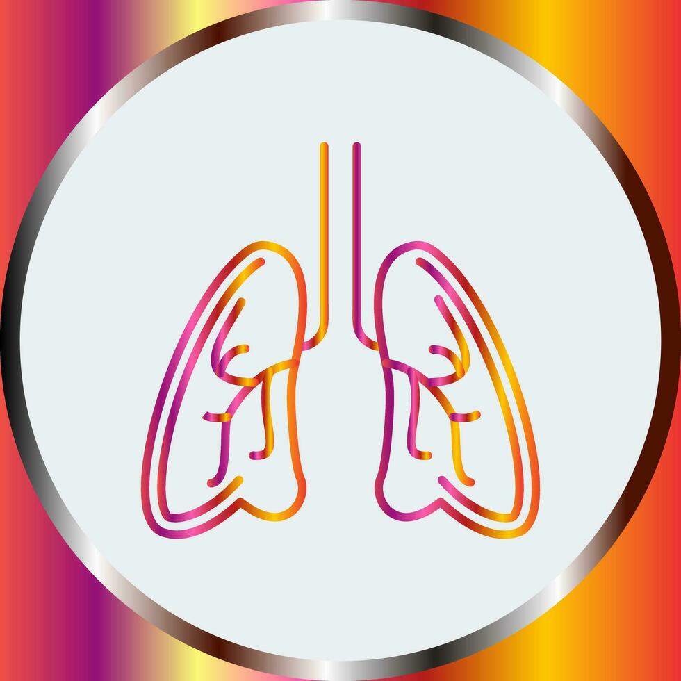 icono de vector de pulmones