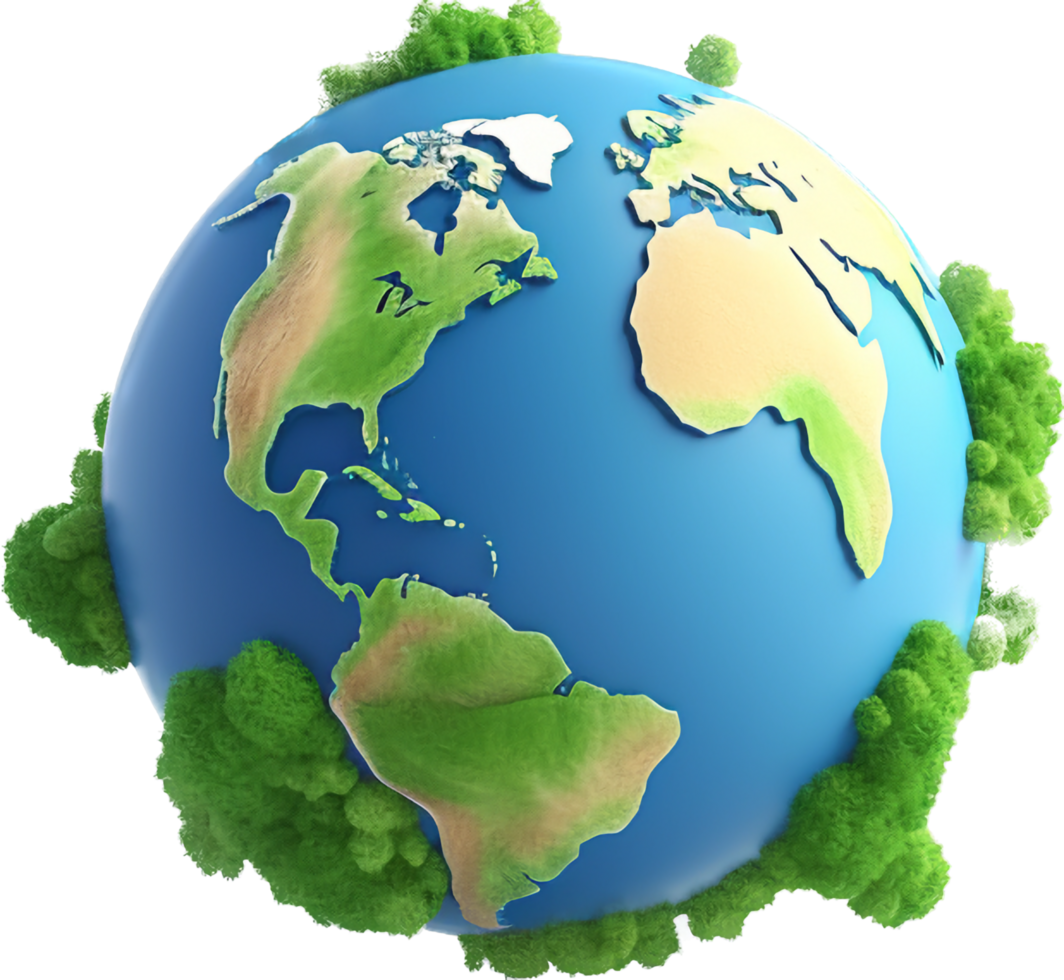 Earth png with AI generated.