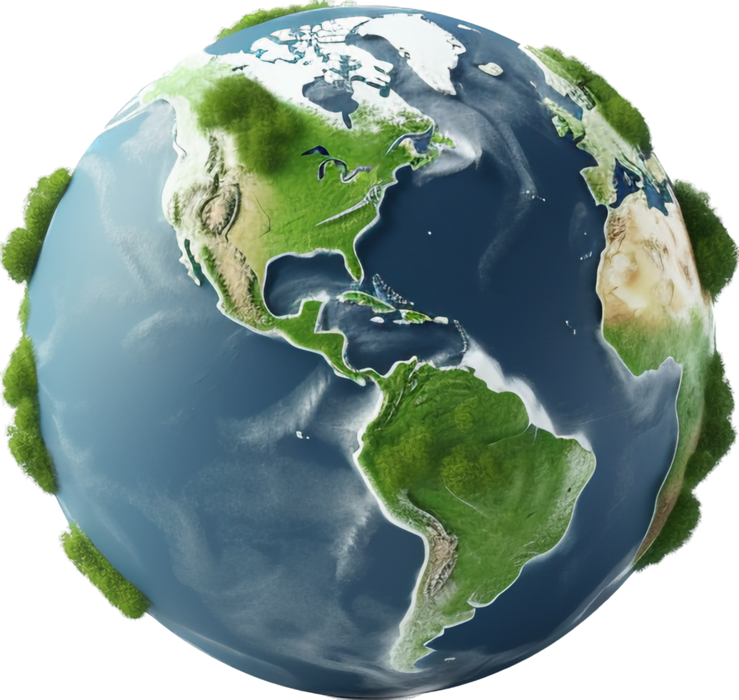 Earth png with AI generated.