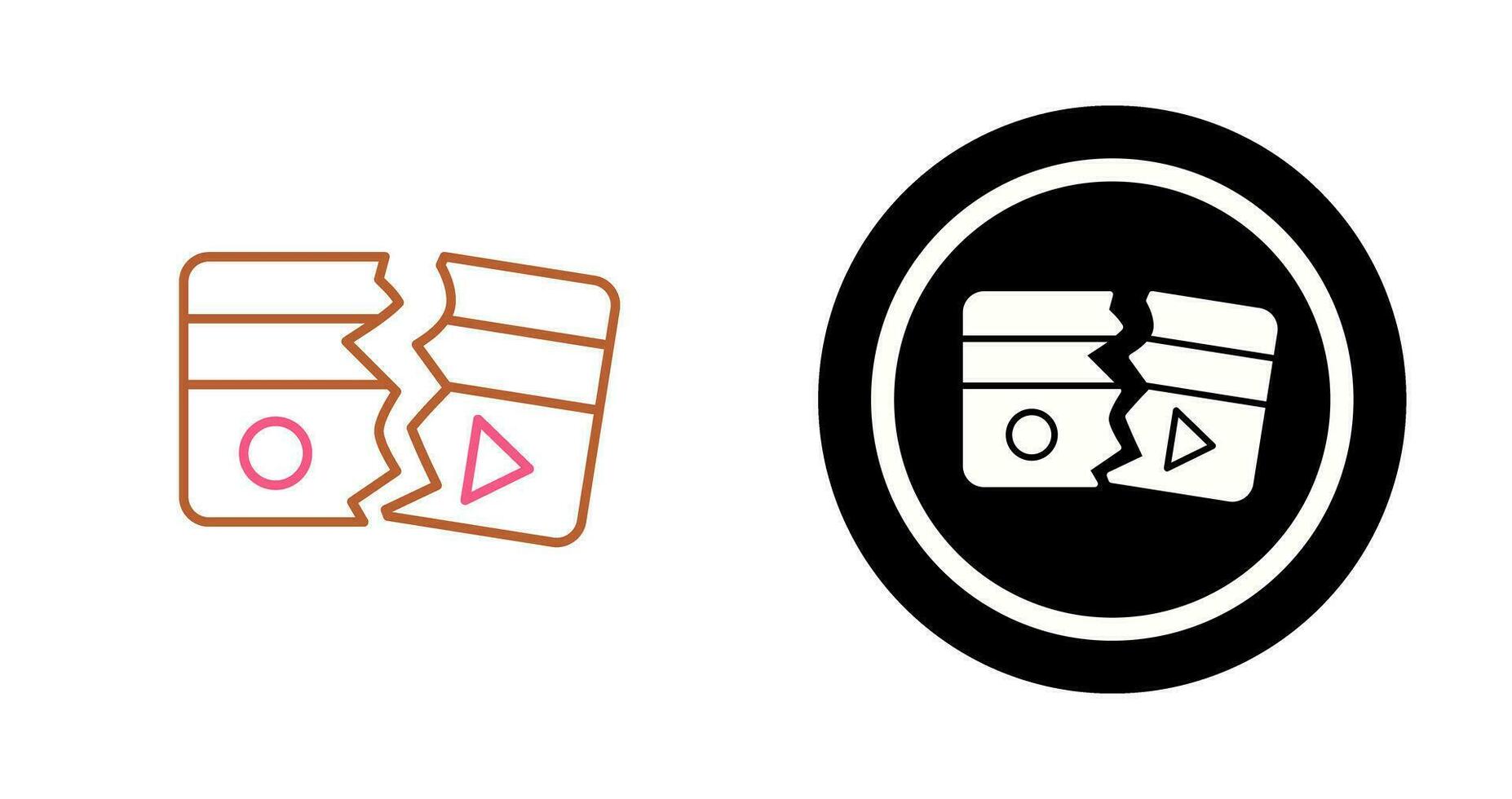 Broken Vector Icon