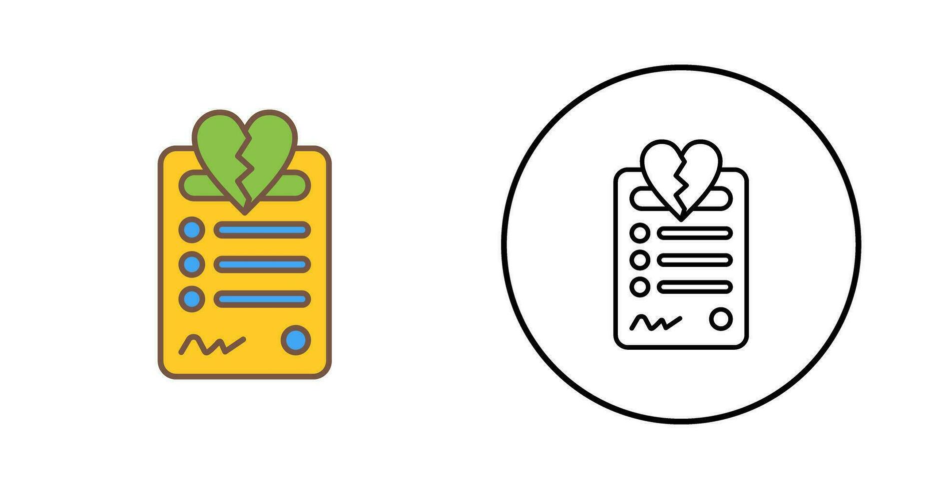 Divorce Vector Icon