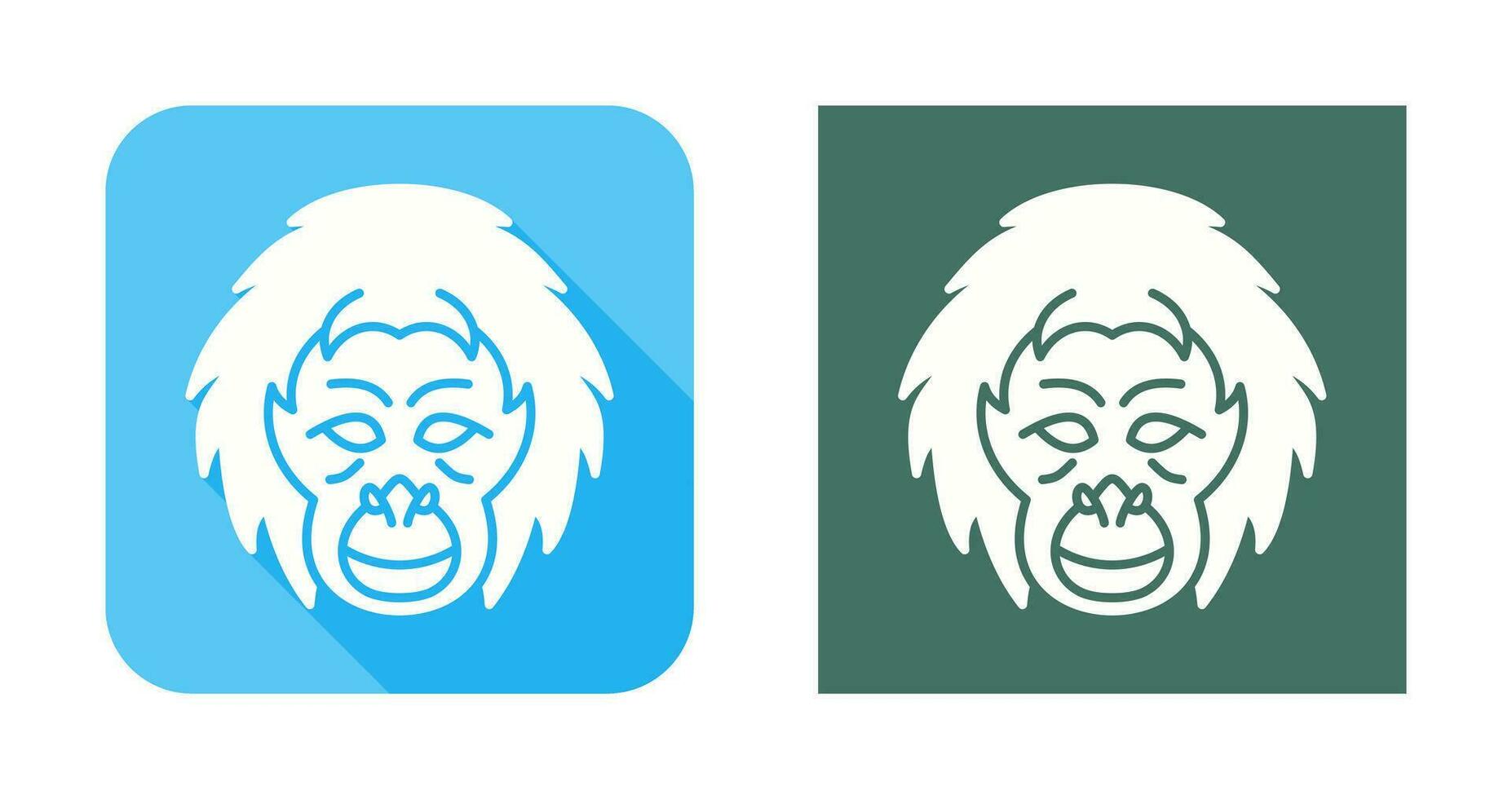 Orangutan Vector Icon