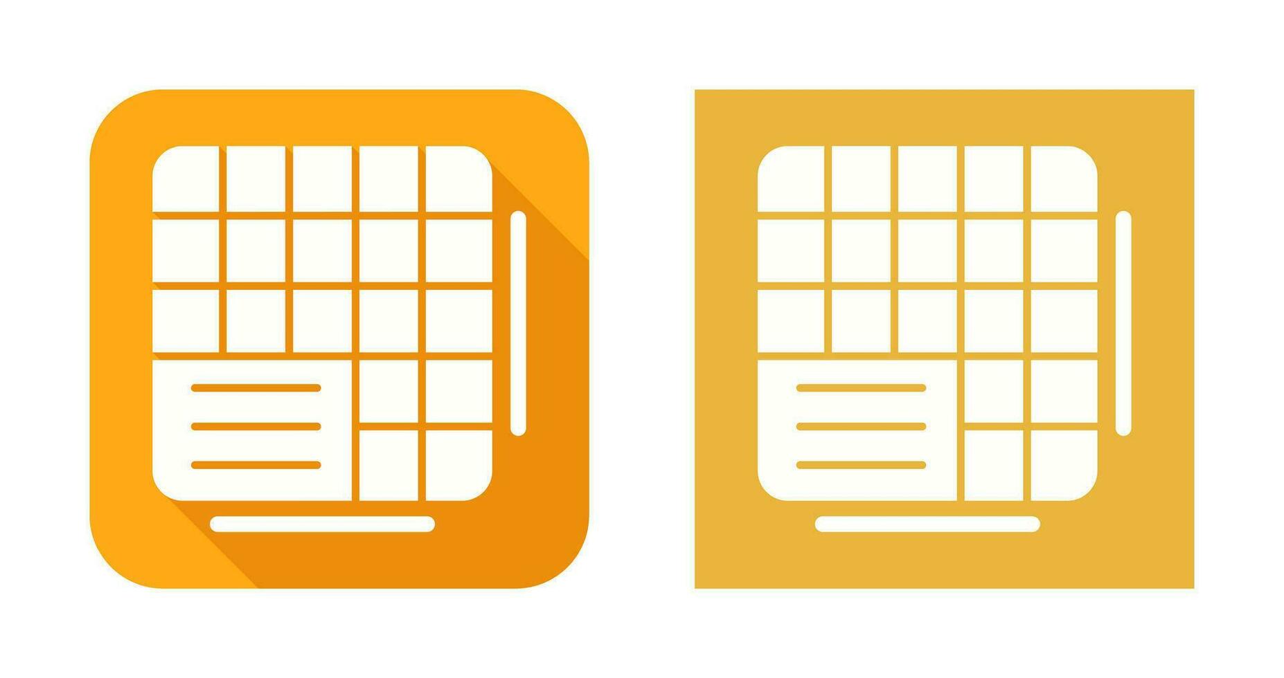 Table Data Vector Icon