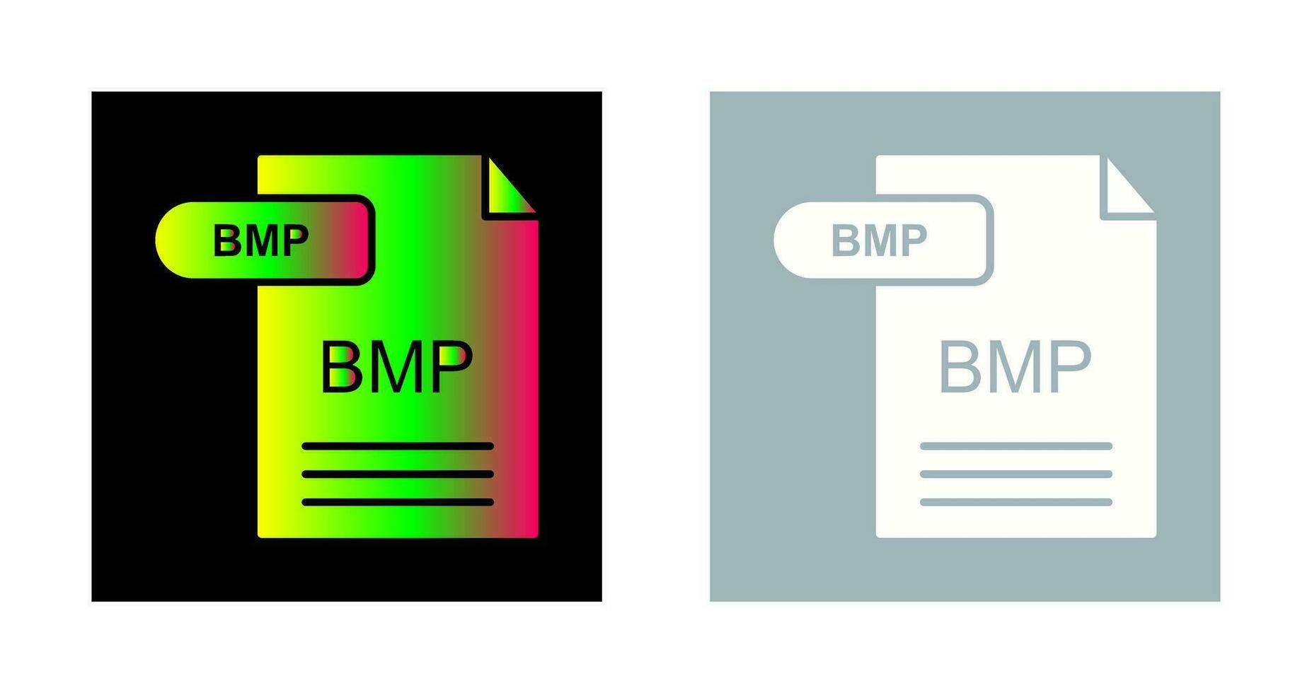 icono de vector de bmp