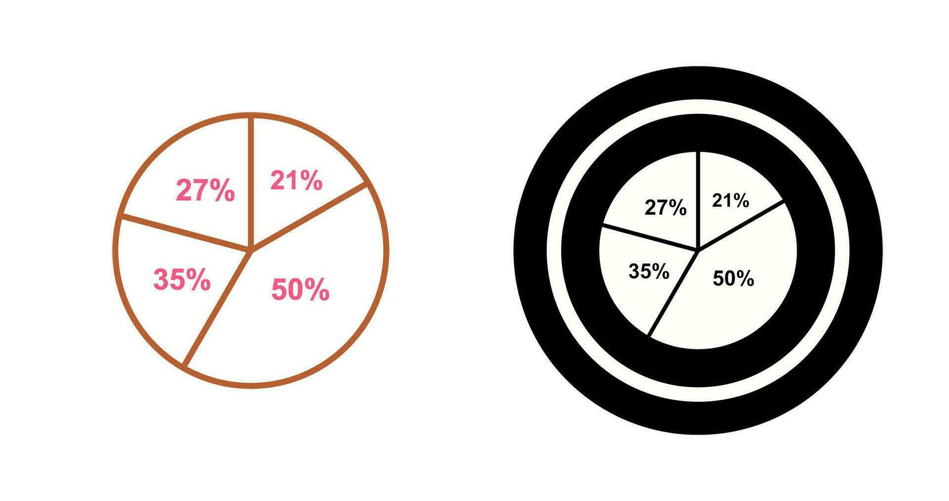 Pie Chart Vector Icon