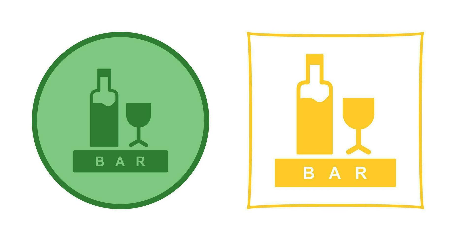 Unique Bar Sign Vector Icon