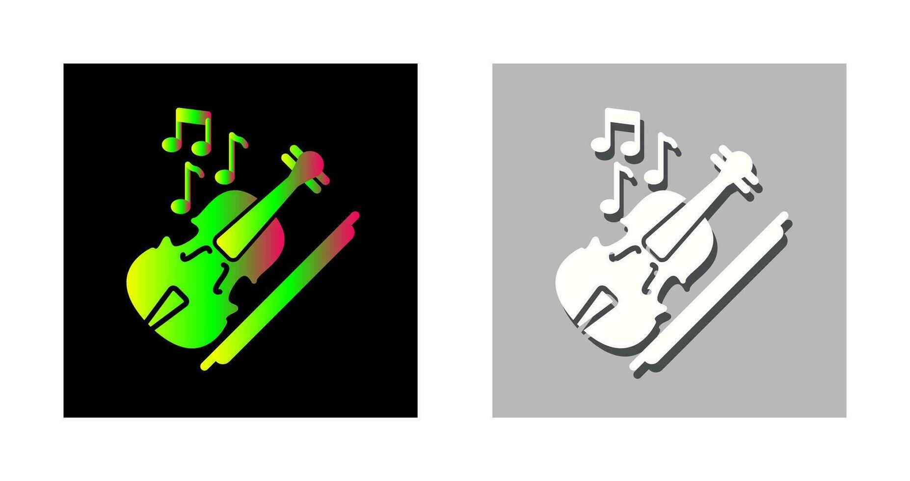 icono de vector de violín