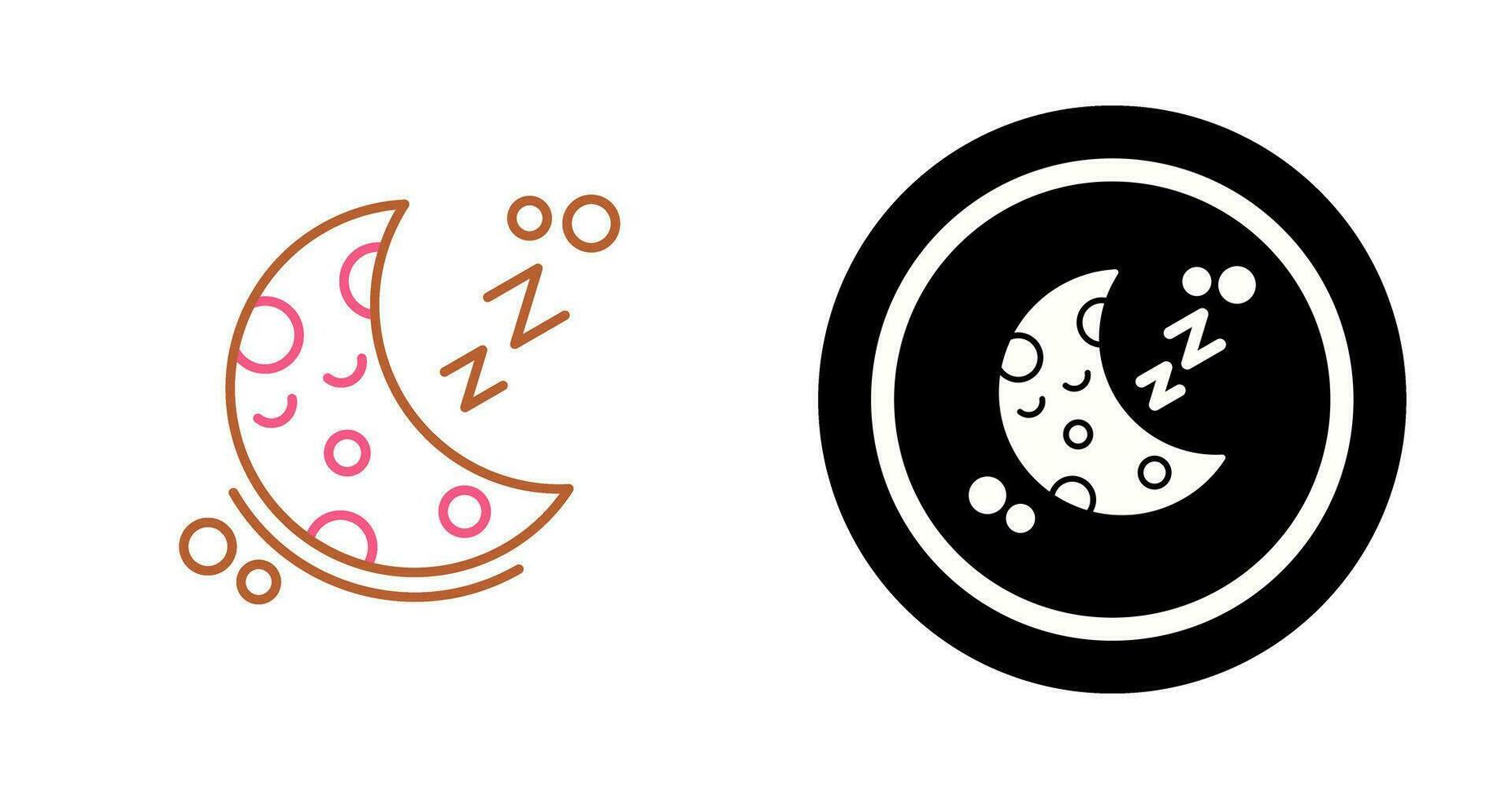 icono de vector de dormir