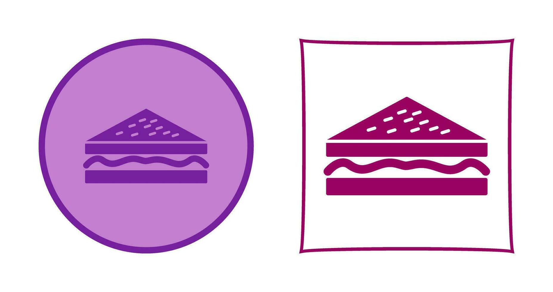 Unique Sandwich Vector Icon