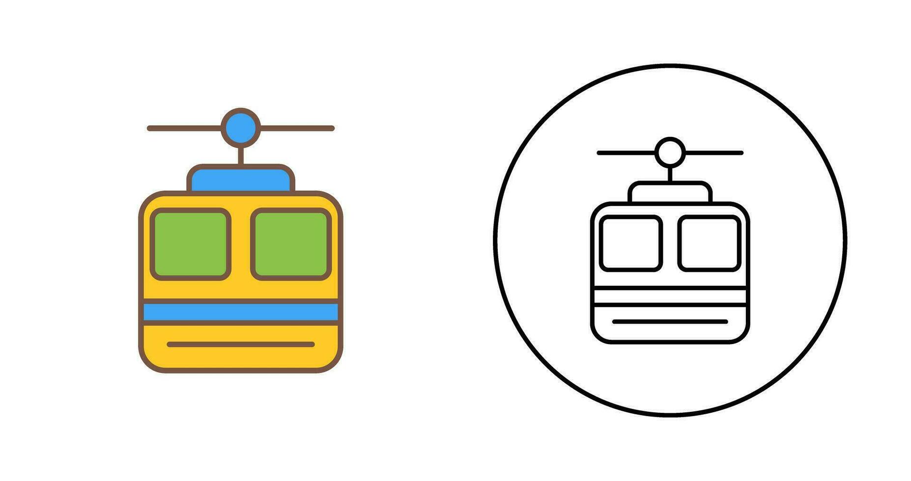 Cable car Vector Icon