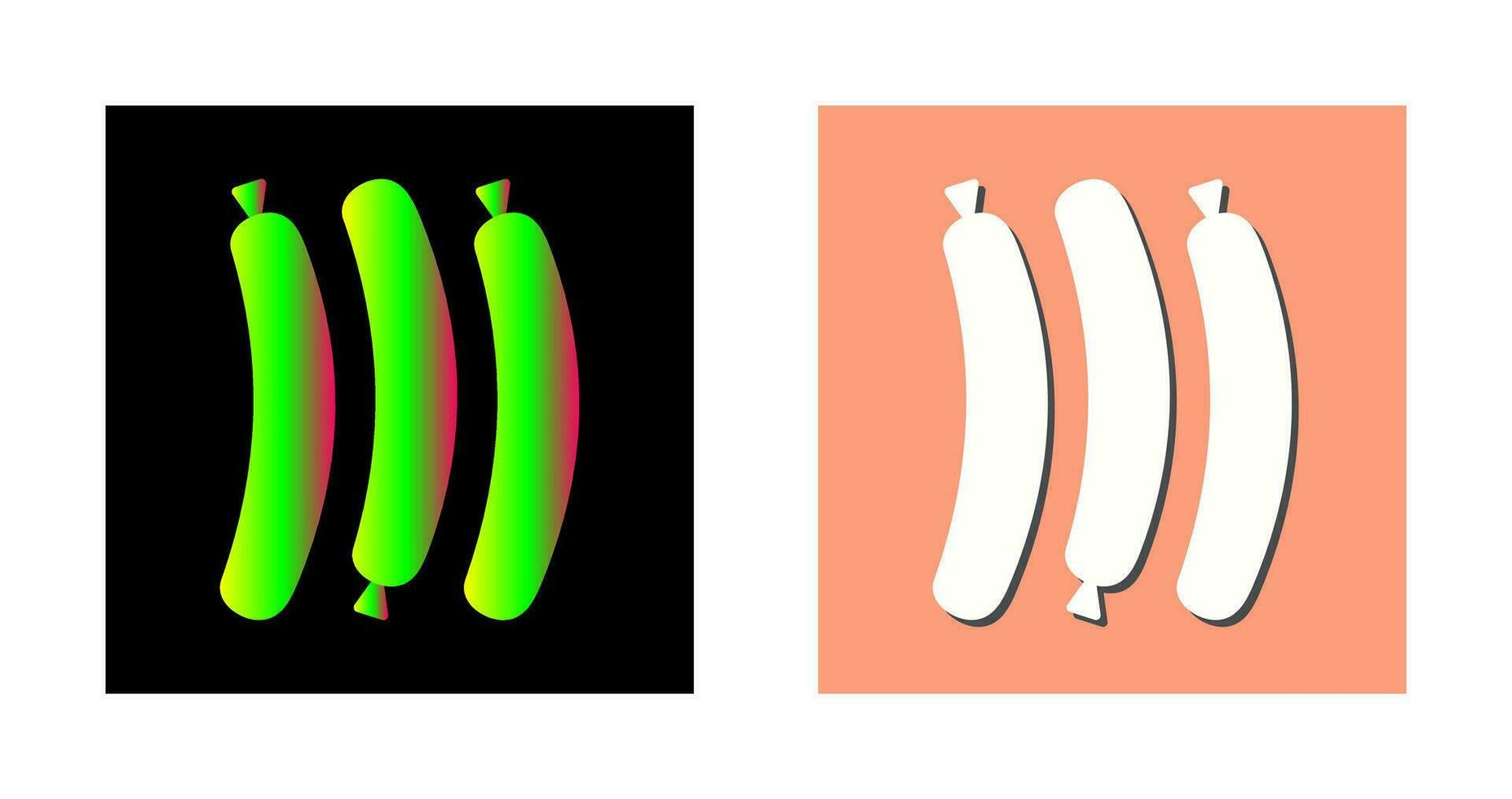 Hot Sausage Vector Icon