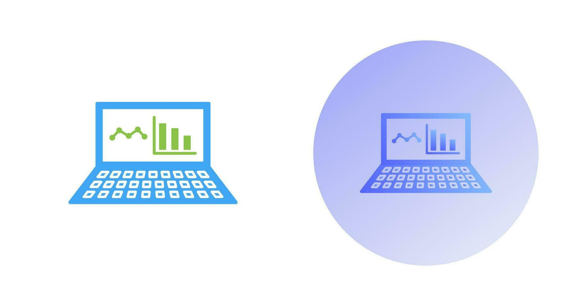 Unique Online Stats Vector Icon