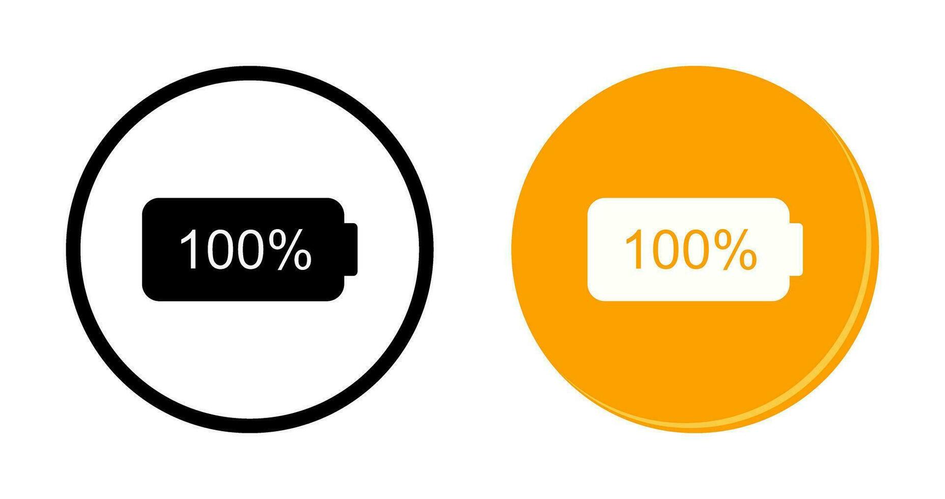 Unique Full Battery Vector Icon