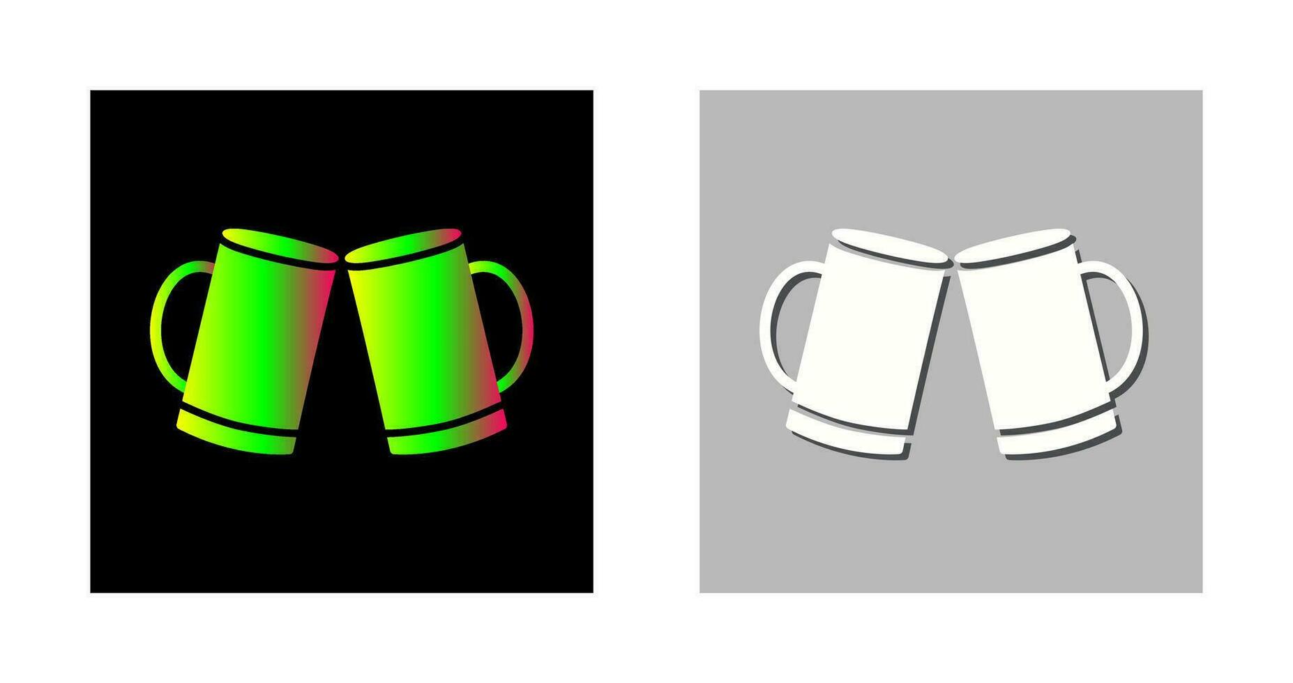 Beers Toasting Vector Icon