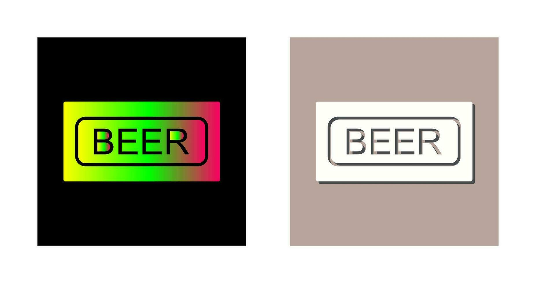 Beer Sign Vector Icon