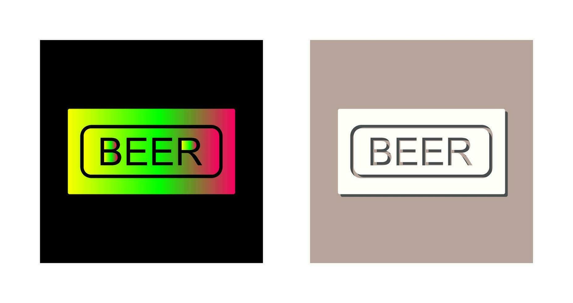 icono de vector de signo de cerveza