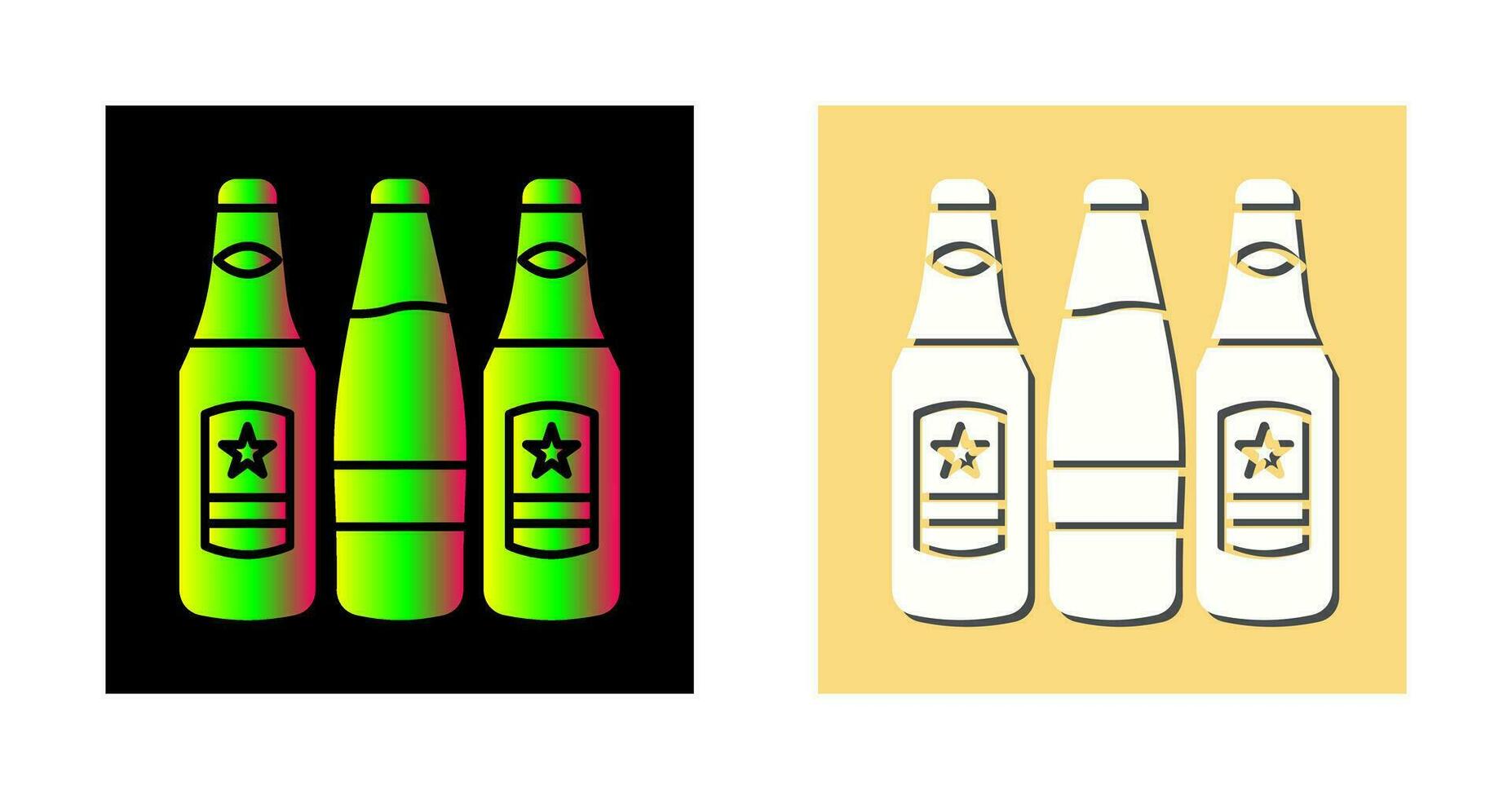 Beer Bottles Vector Icon