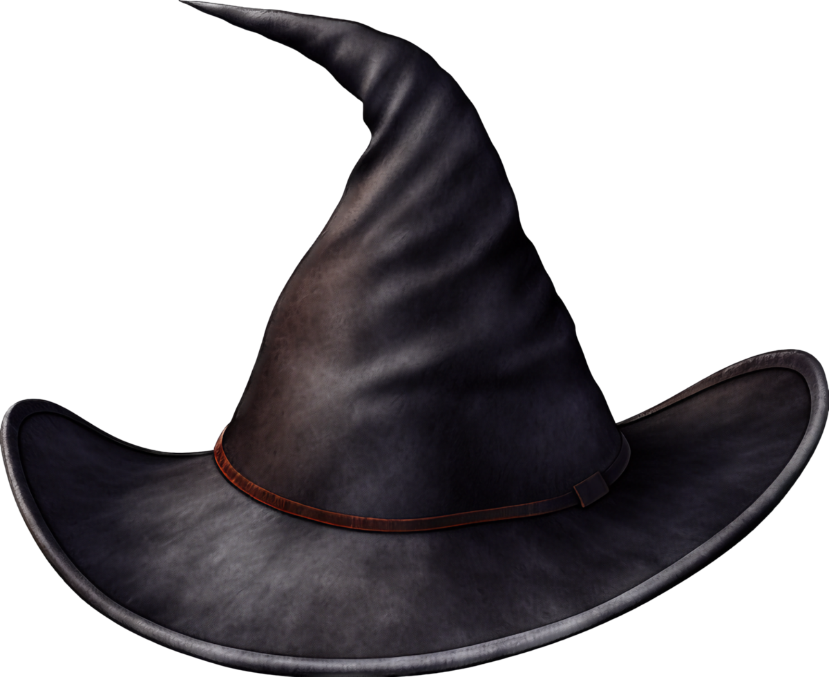 Witch hat png with AI generated.