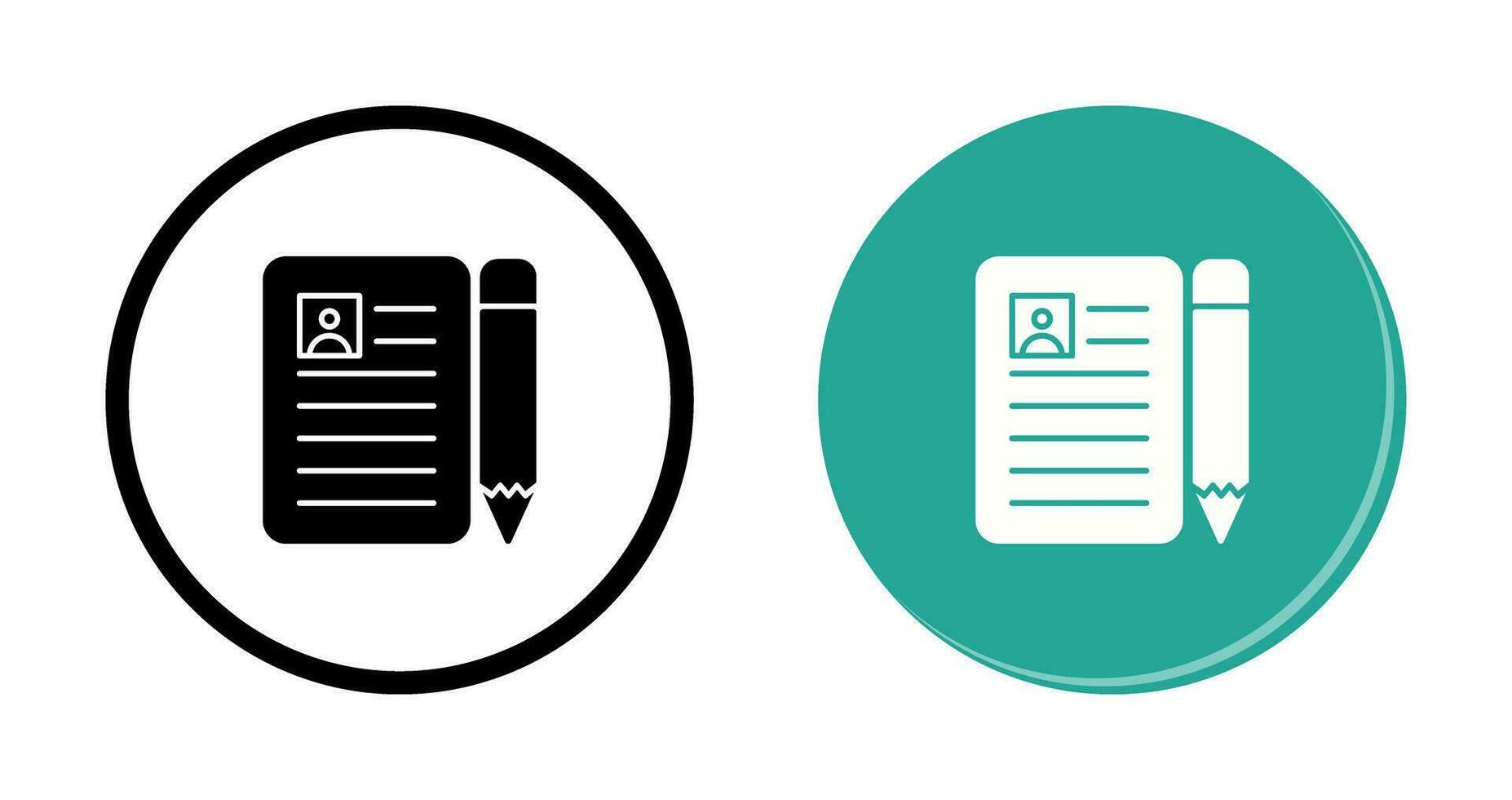 CV Vector Icon