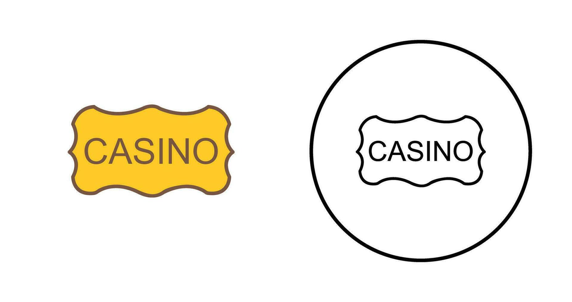 Casino Sign Vector Icon