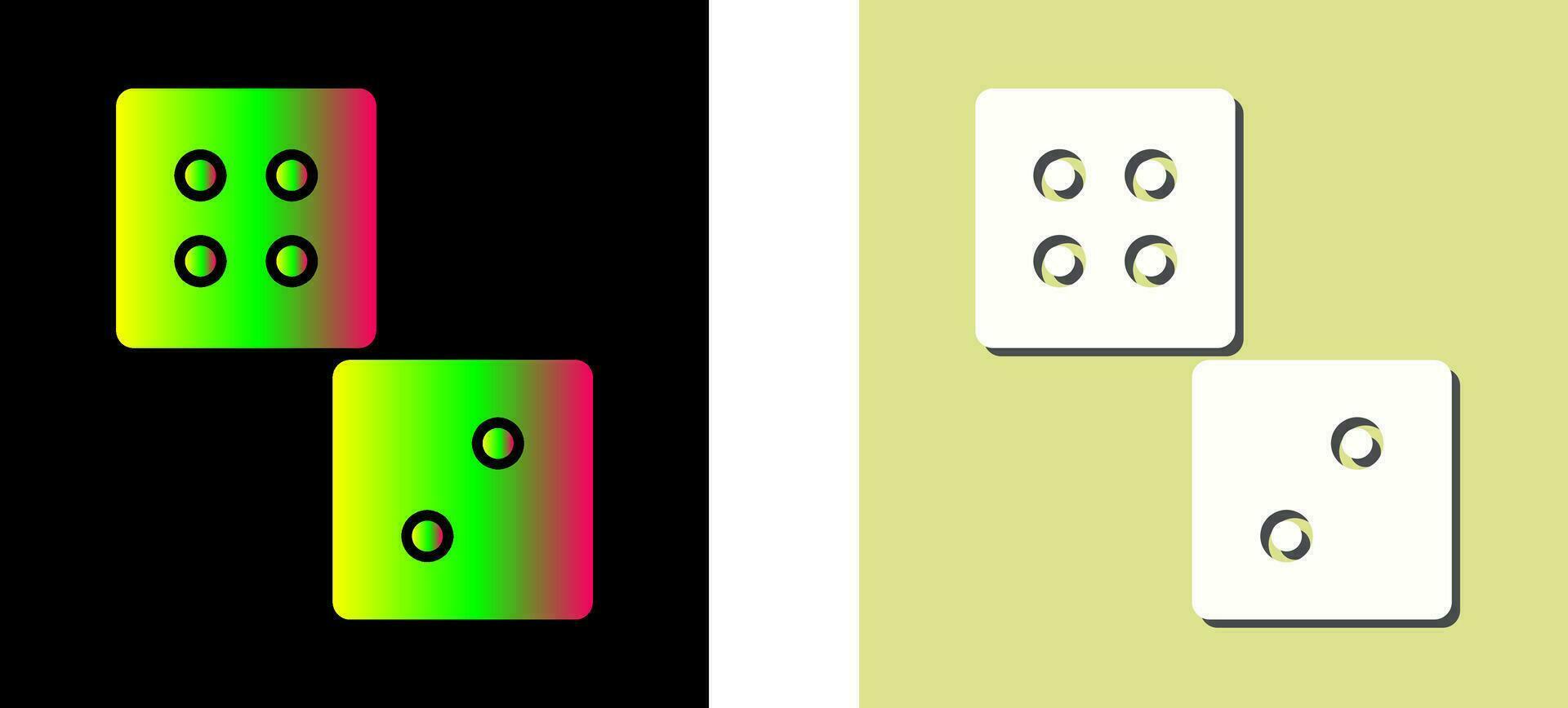 Unique Dice Vector Icon