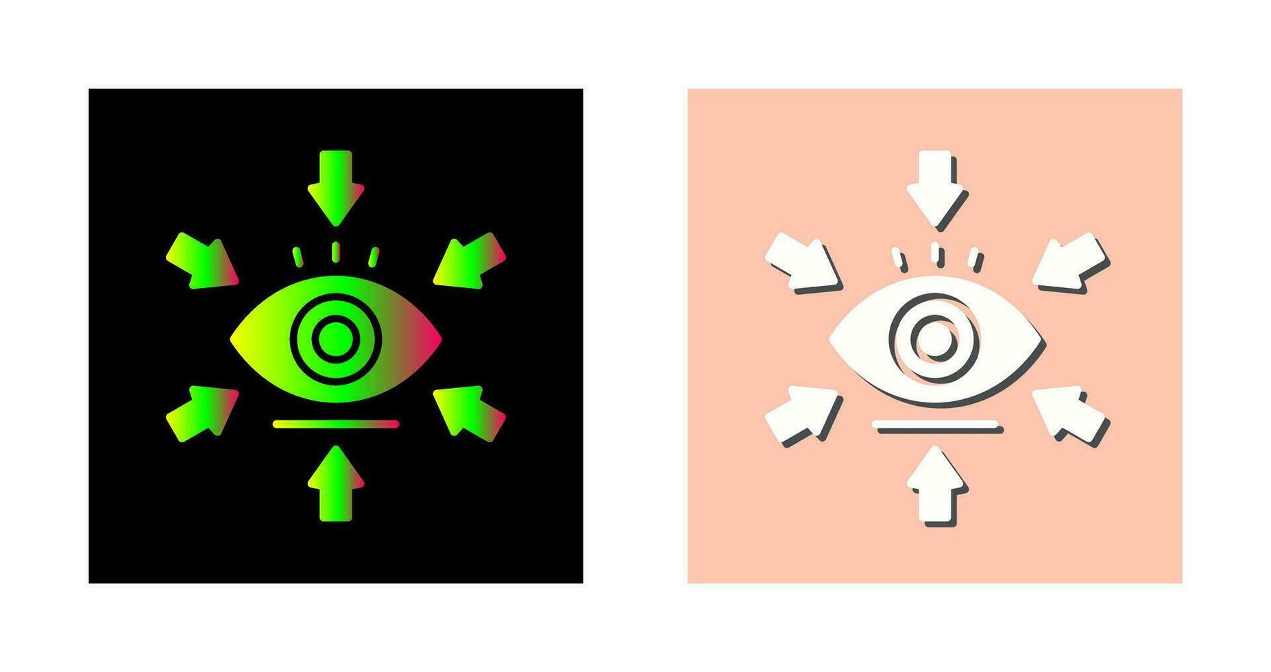 icono de vector de visualización