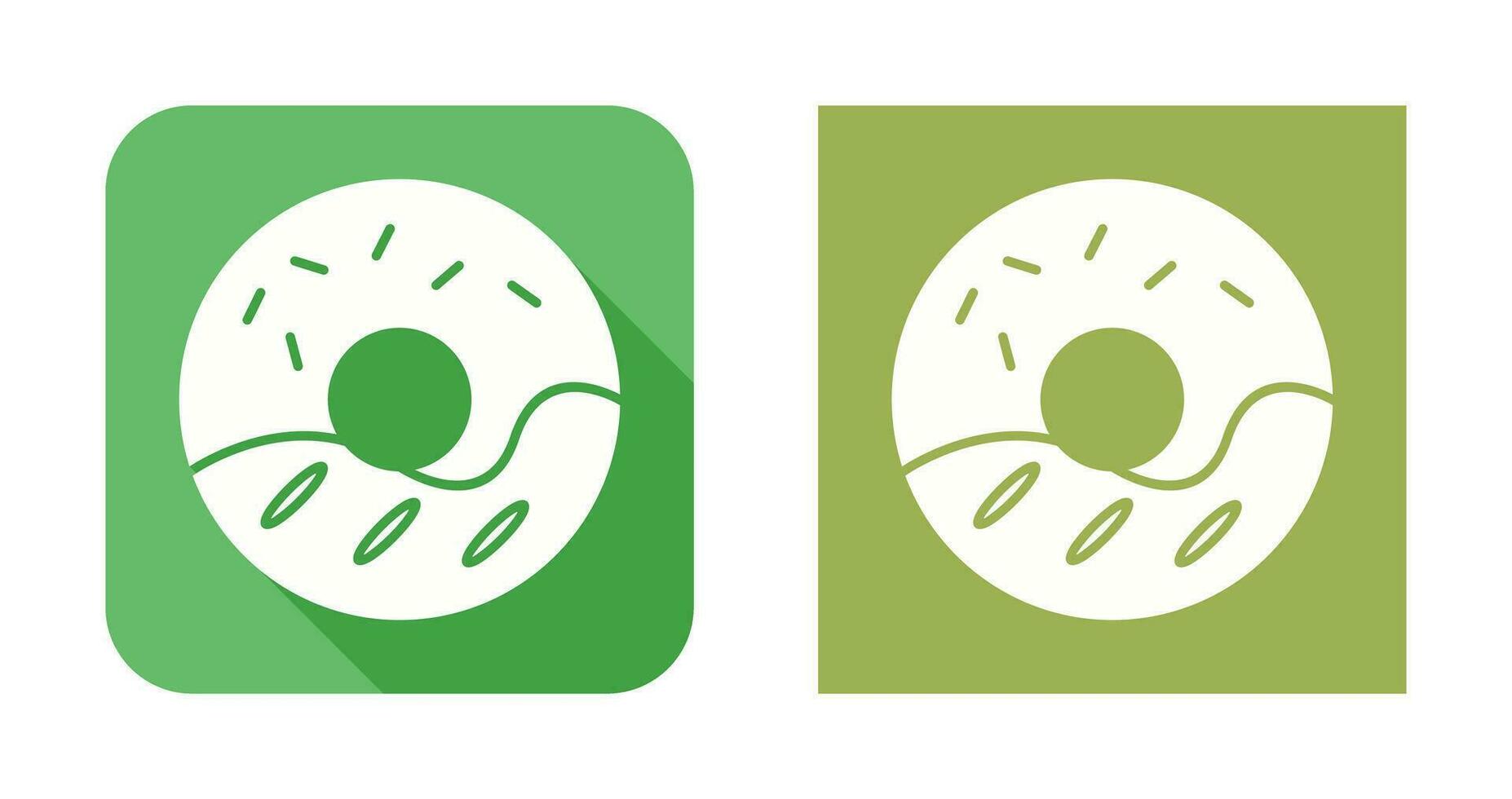 icono de vector de donut de crema