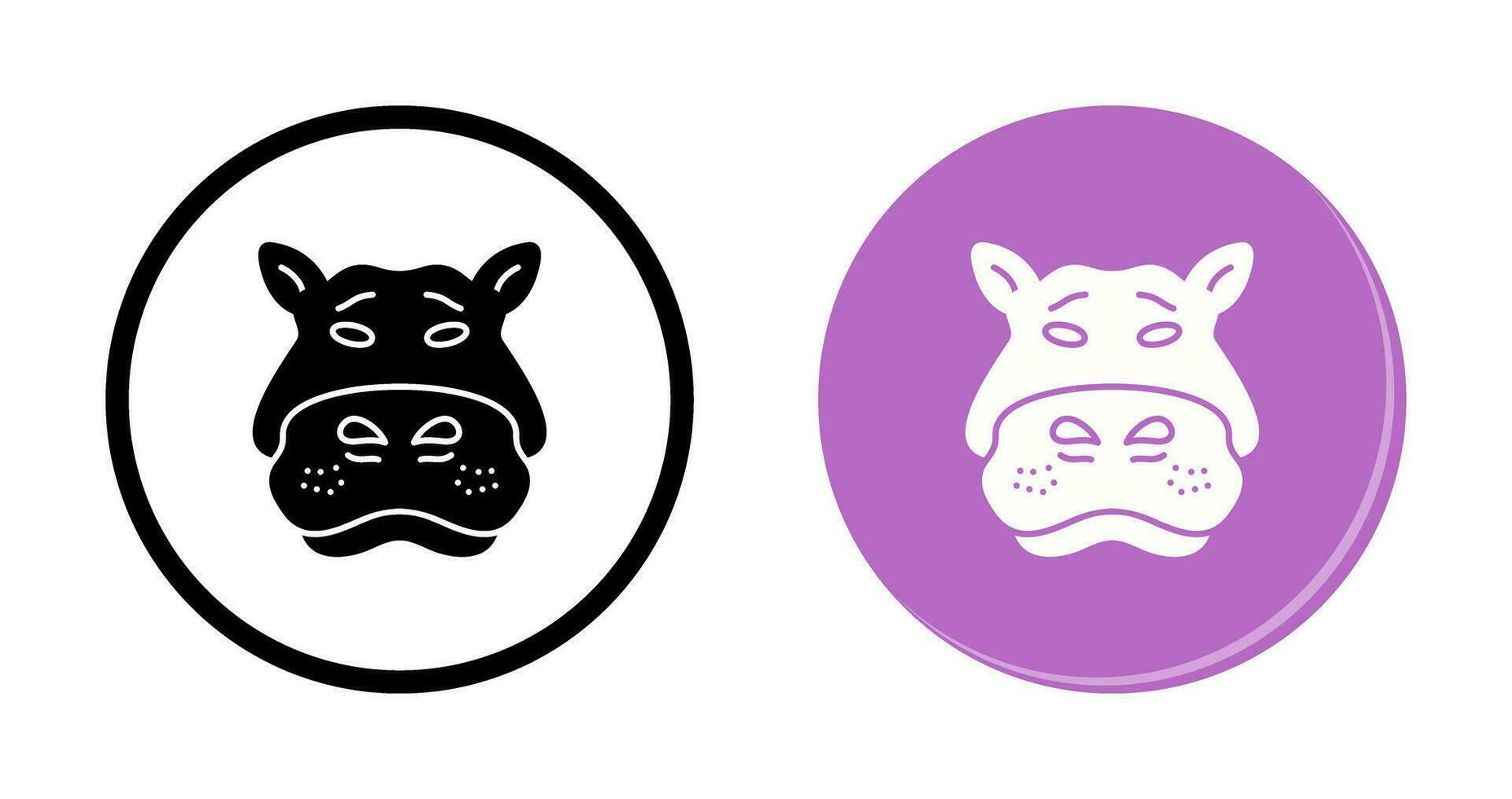 Hippo Vector Icon