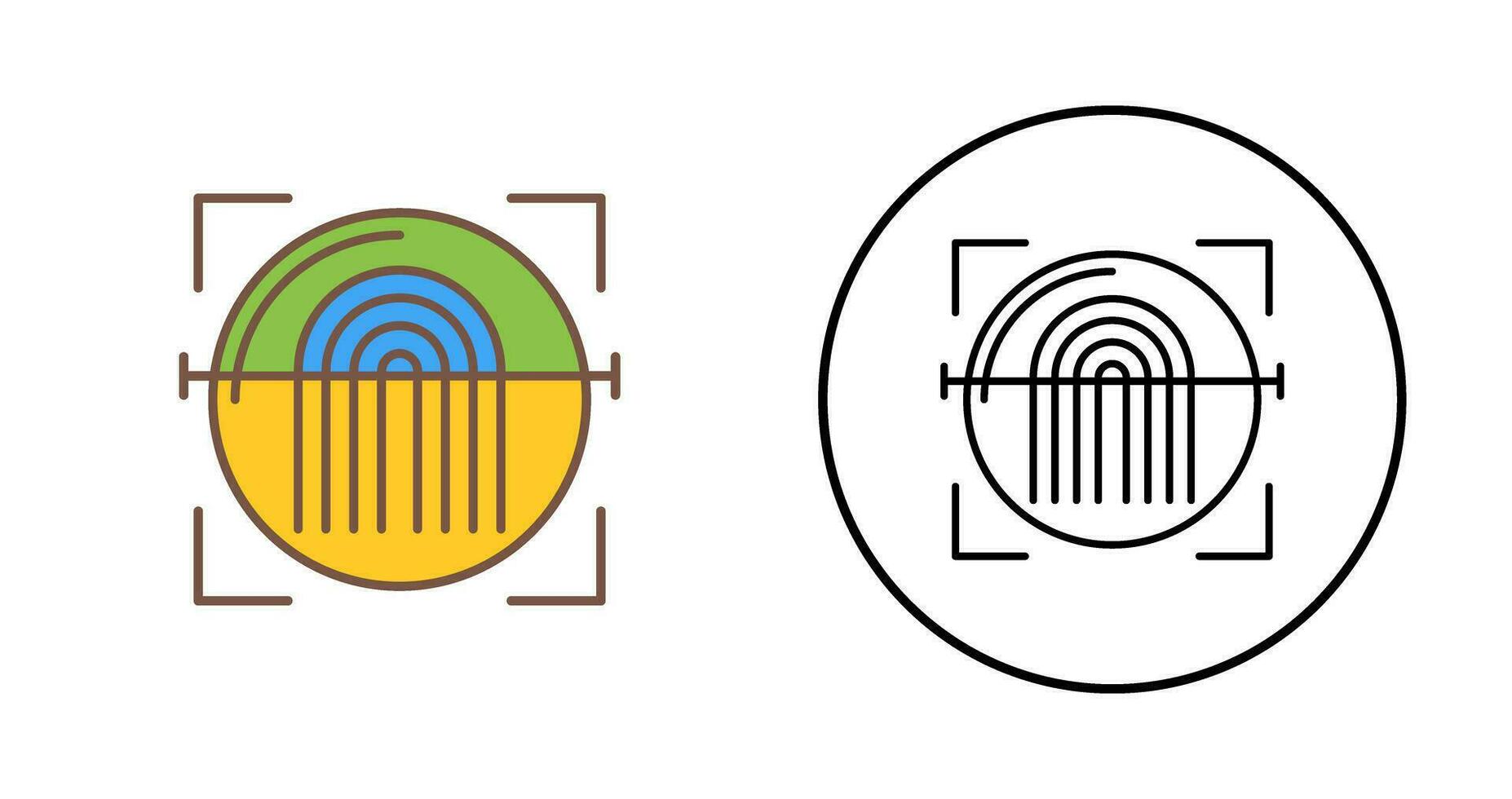 Fingerprint Scanner Vector Icon