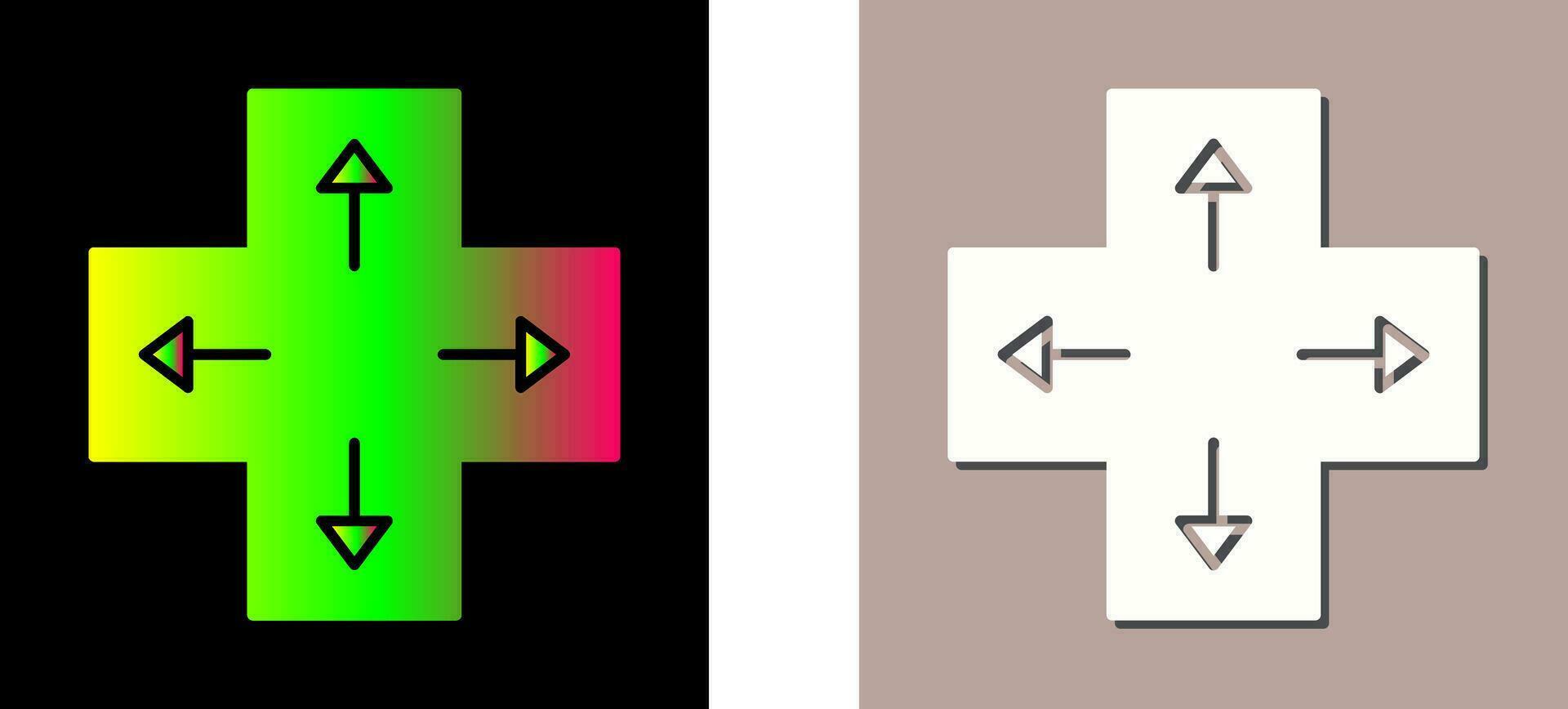 Unique Direction Keys Vector Icon