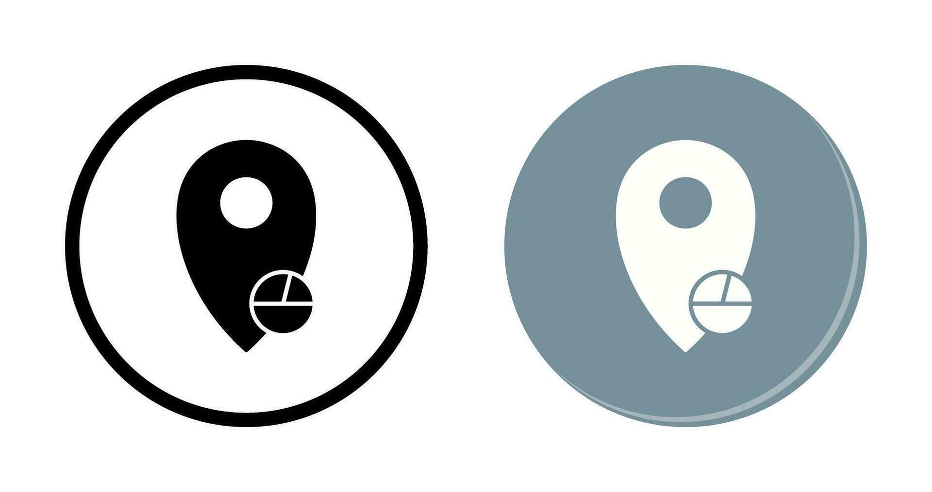 Location Statistics Vector Icon