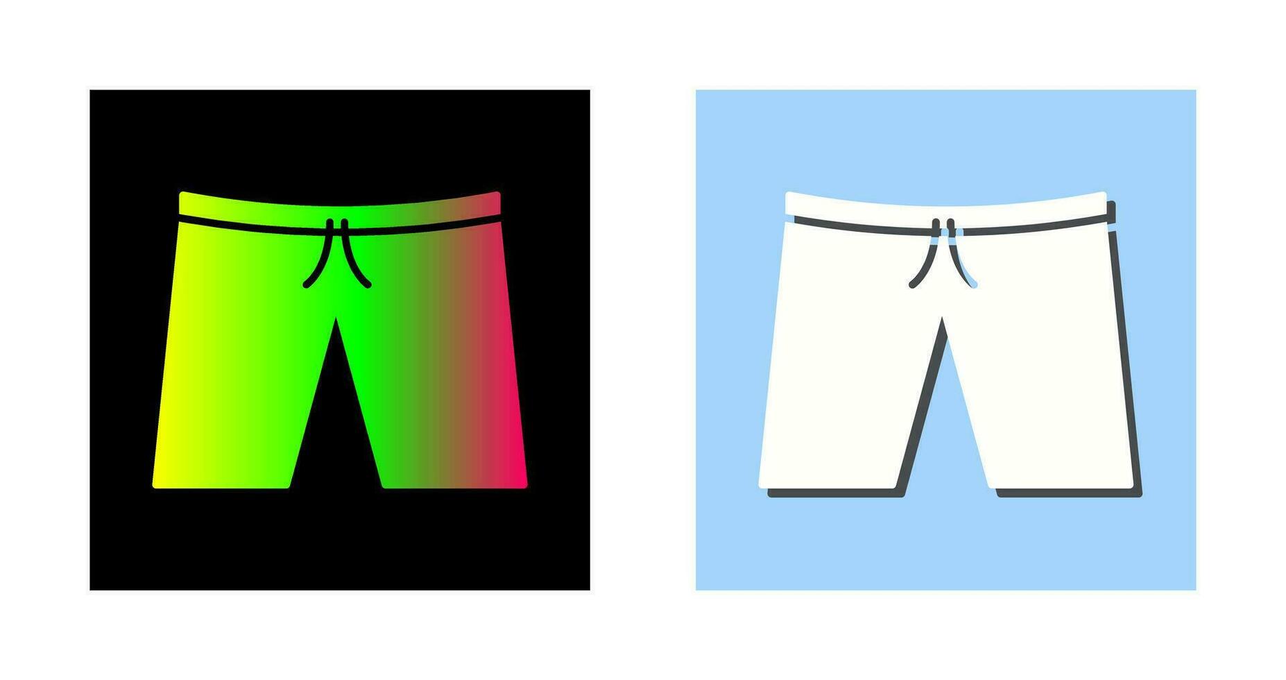 icono de vector de pantalones cortos