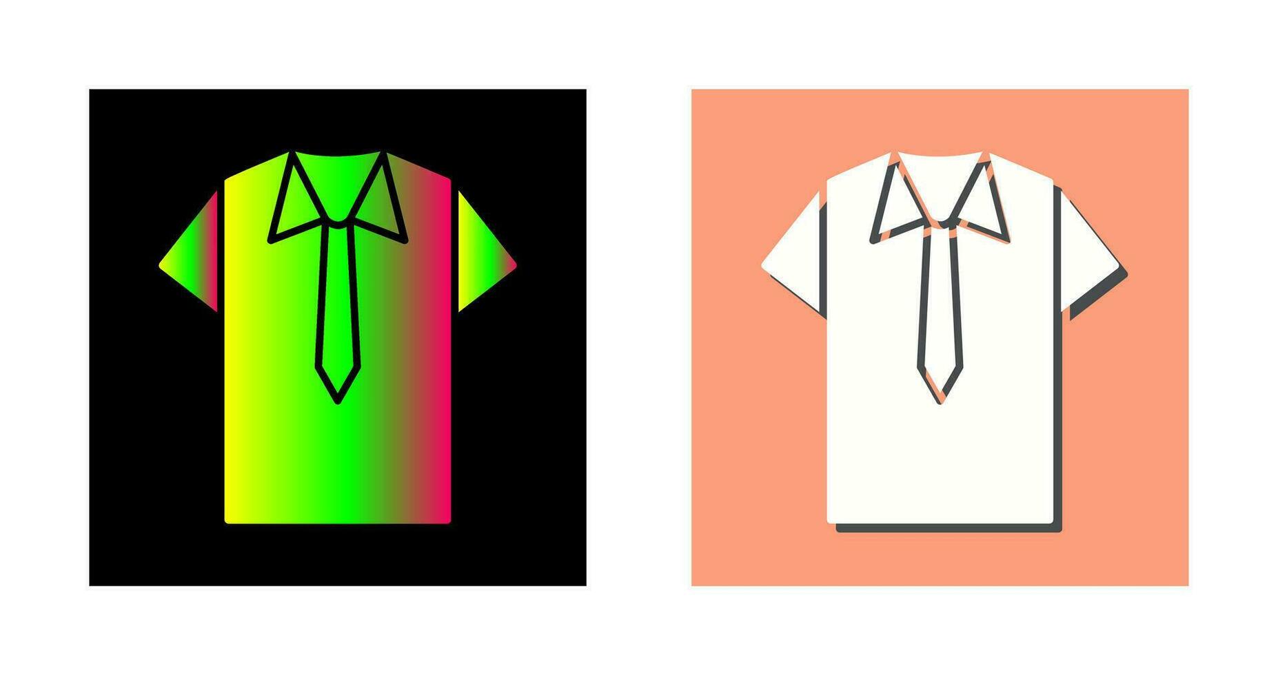 icono de vector de camisa y corbata