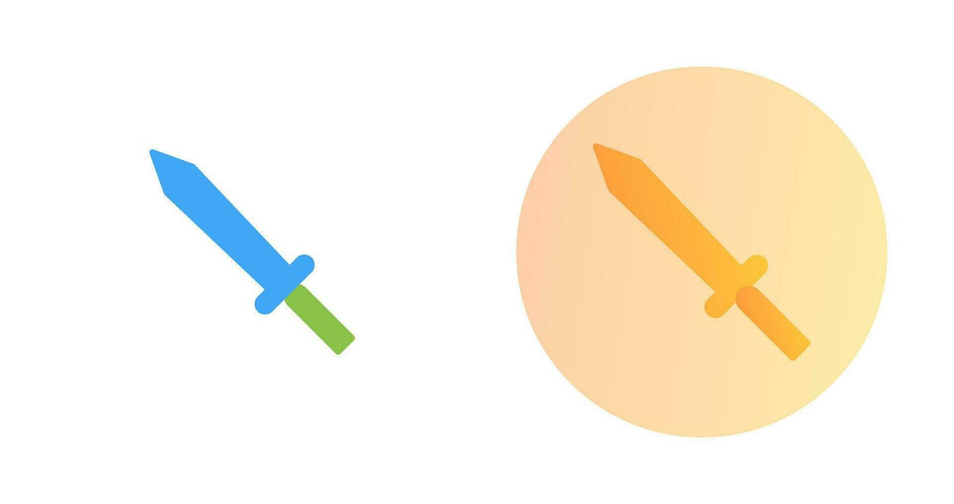Unique Sword Vector Icon