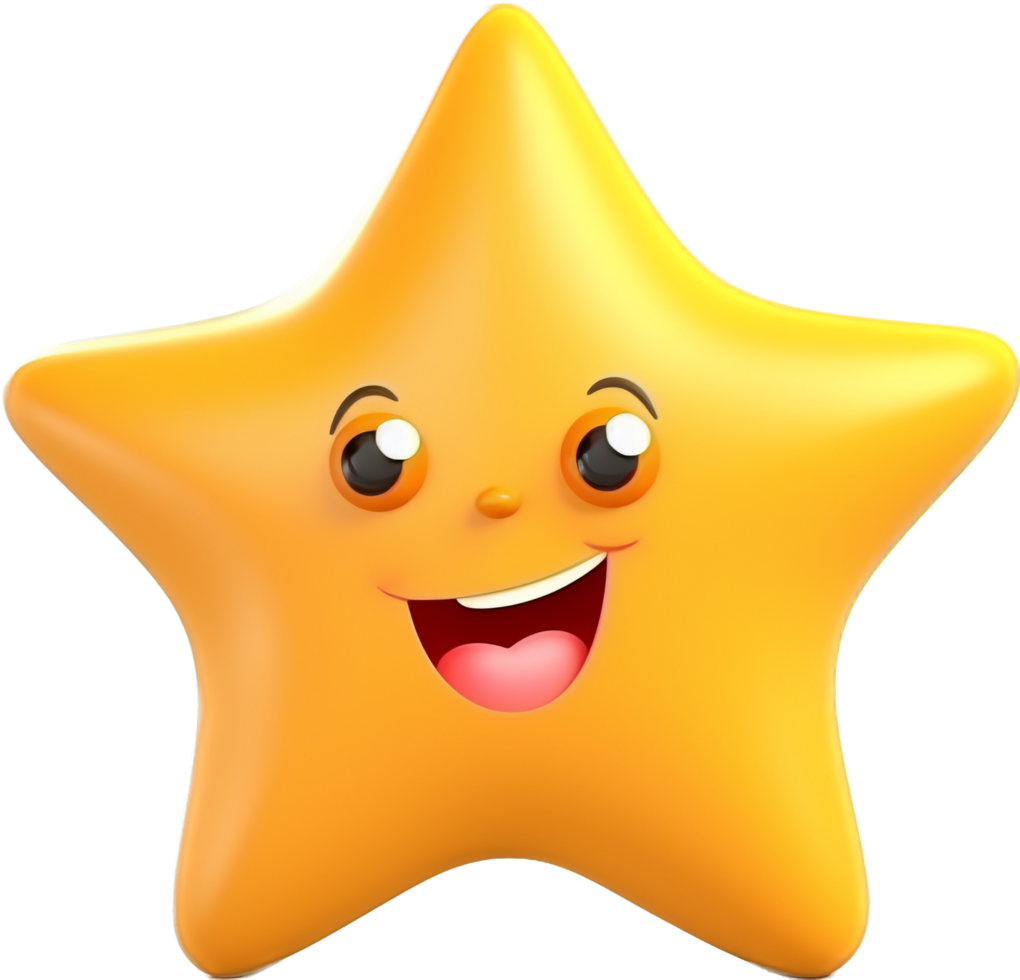 Star png with AI generated.