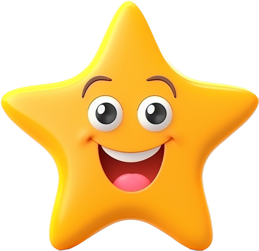 Star png with AI generated.