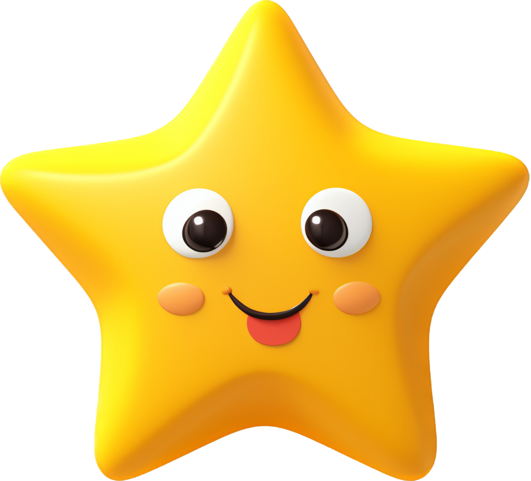 Star png with AI generated.