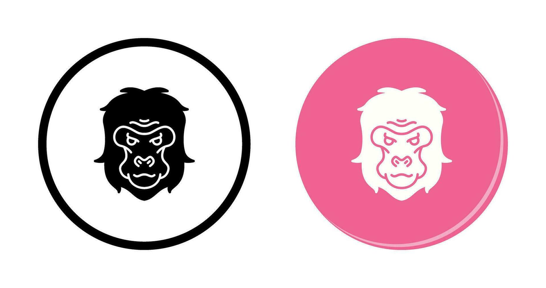 Gorilla Vector Icon