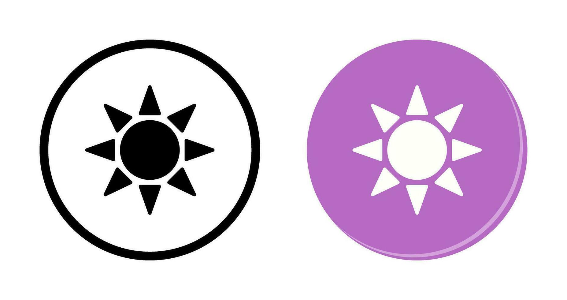 icono de vector de radiación uv