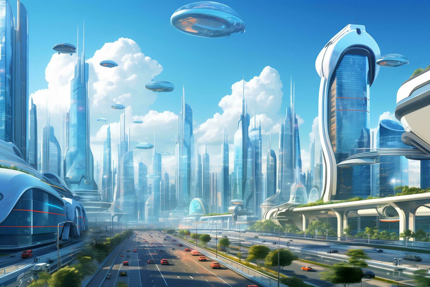 Ai Generative Dynamic And Futuristic City Skyline 30576393 Stock Photo Ai Generative Dynamic And Futuristic City Skyline 30576393 Stock Photo