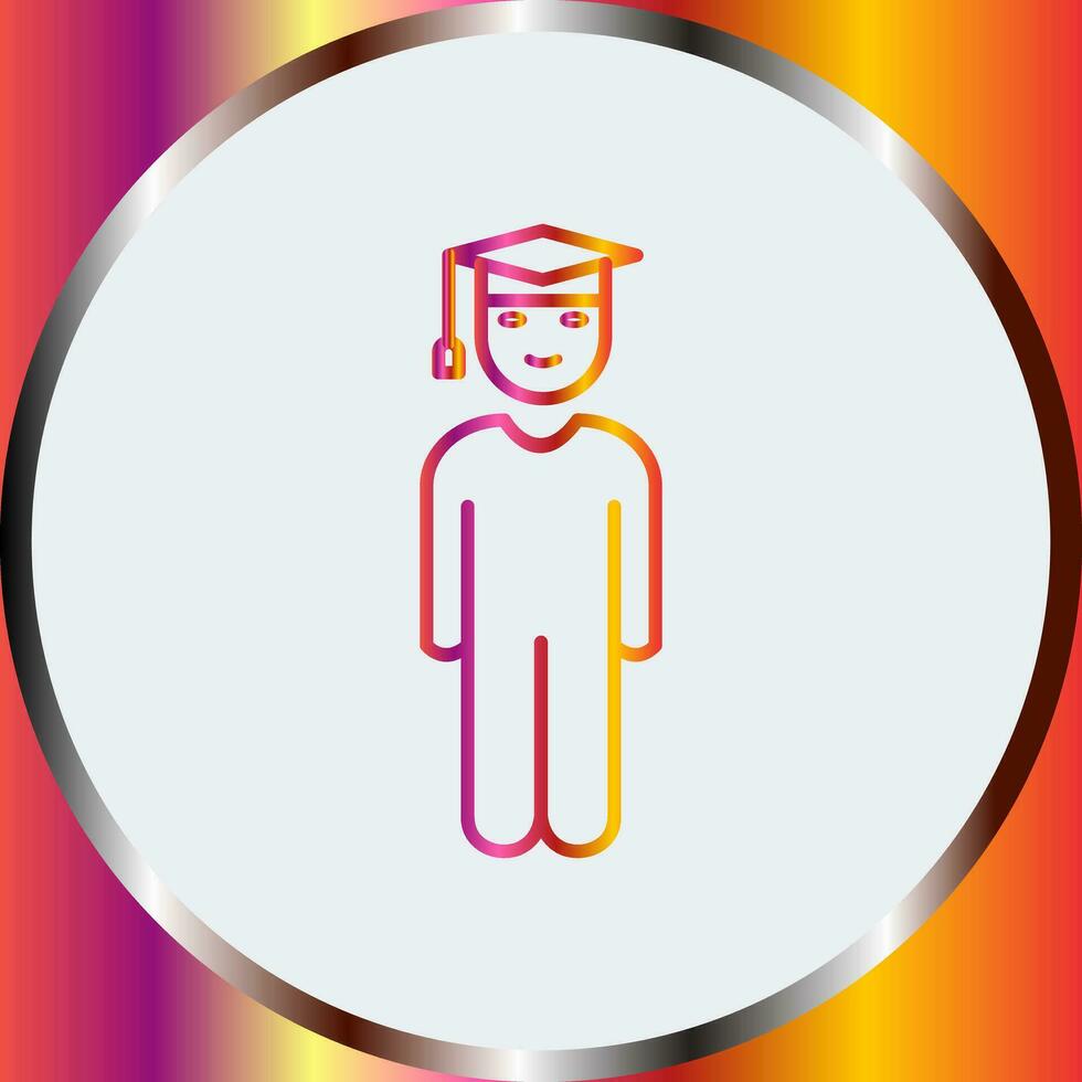 Unique Student Standing Vector Icon