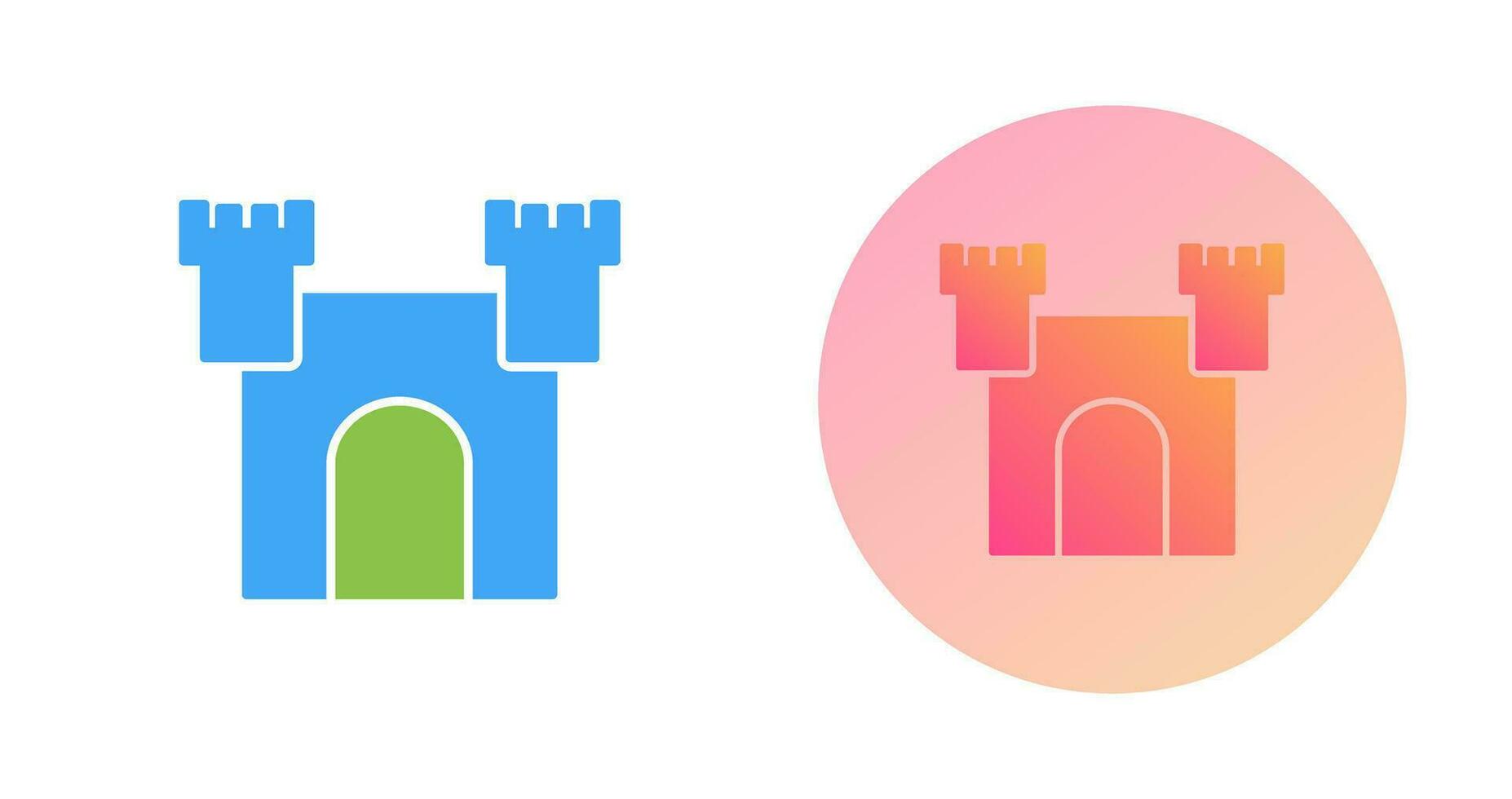 Unique Castle Vector Icon