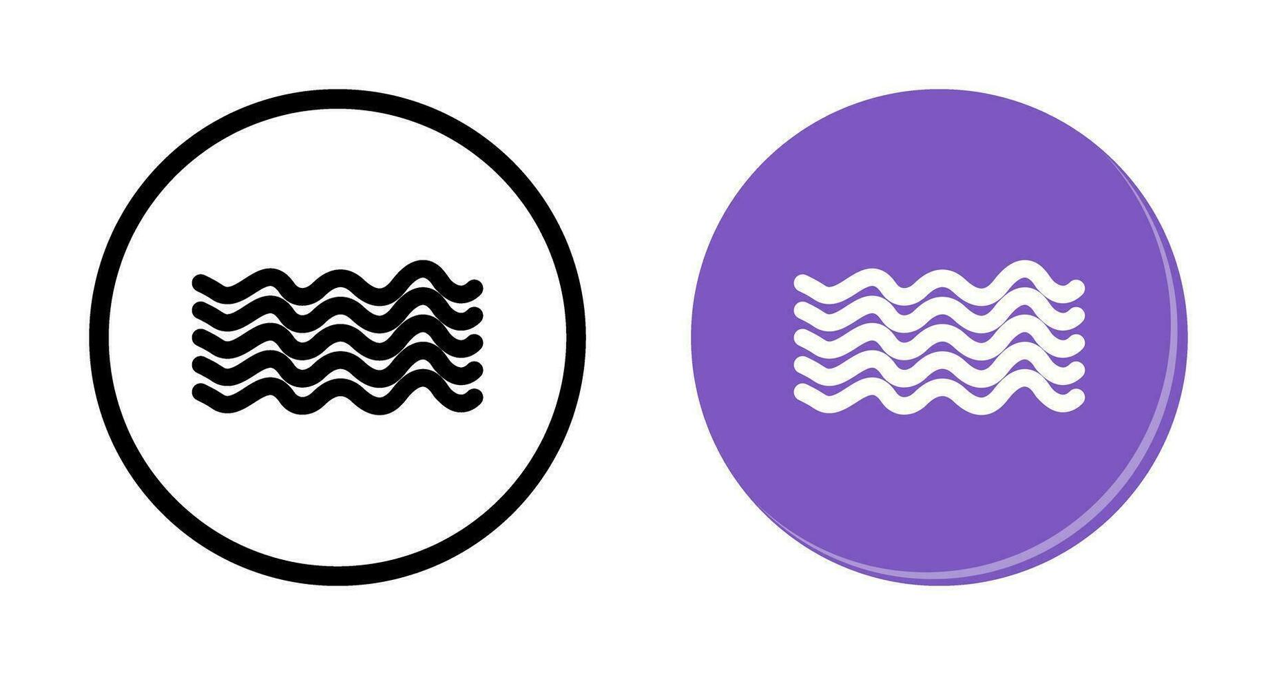 Magnetic Waves Vector Icon