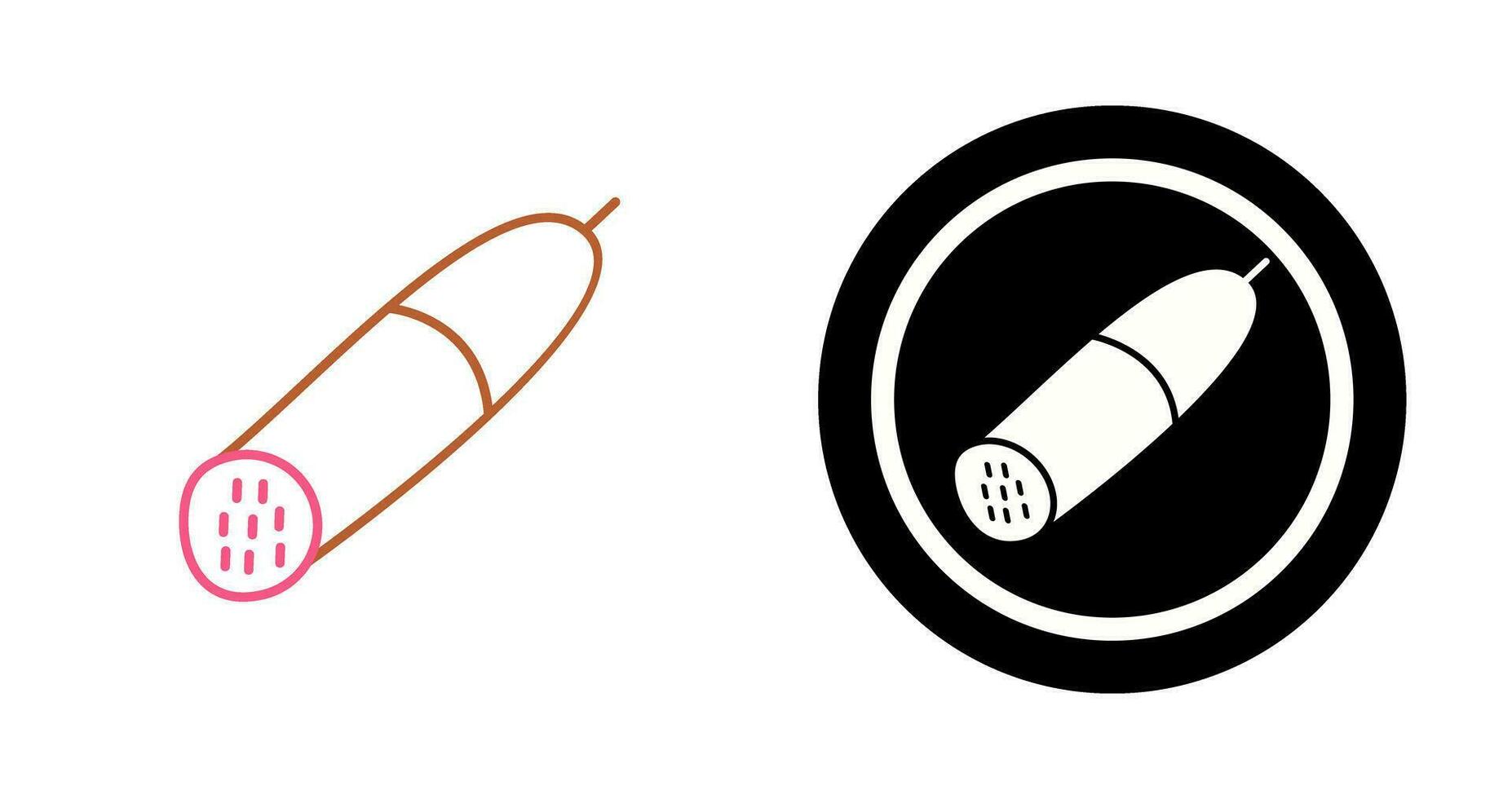 Salami Vector Icon