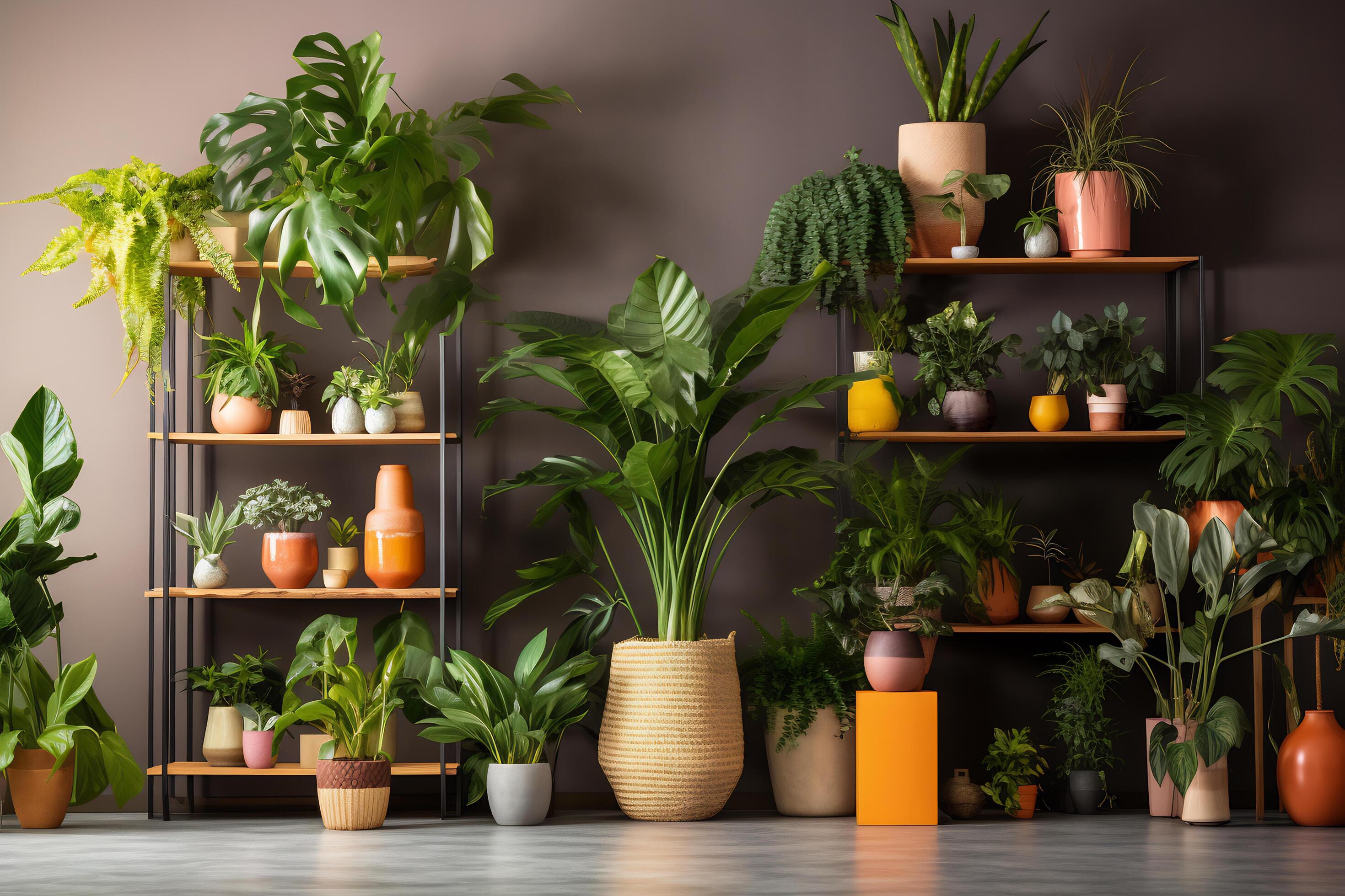 trend of indoor plant enthusiasts with images of stylish monstera AI