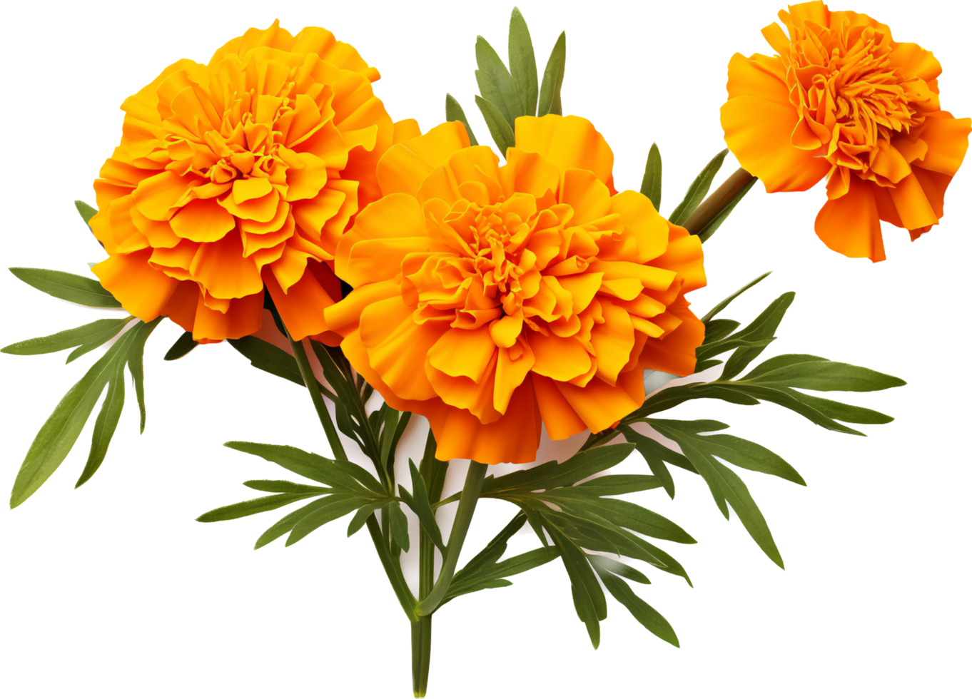 Marigold png with AI generated.