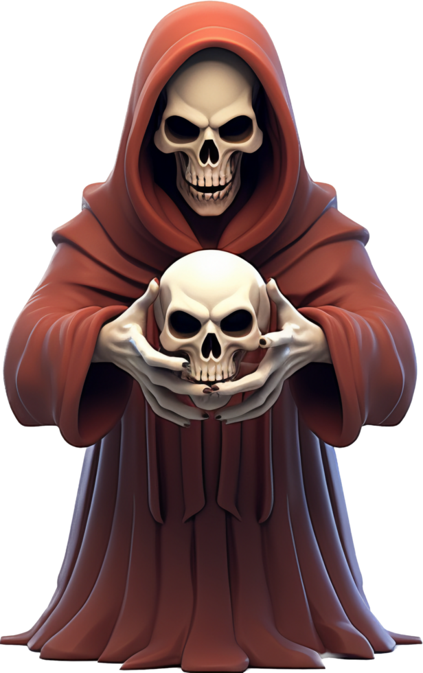 Necromancer png with AI generated.